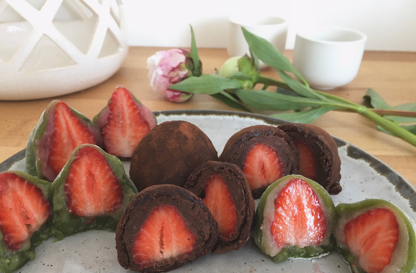 Atelier privé de pâtisserie japonaise avec cérémonie du thé japonais