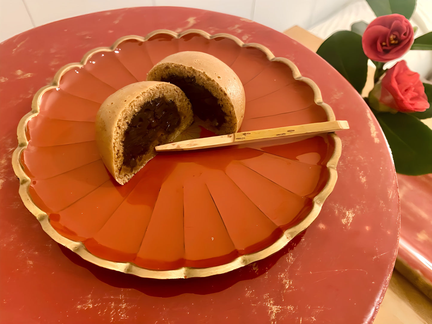 Atelier de pâtisserie japonaise avec du thé japonais