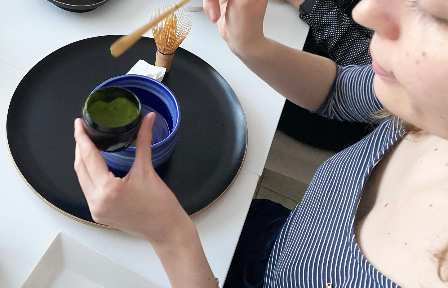 Atelier privé de pâtisserie japonaise avec cérémonie du thé japonais